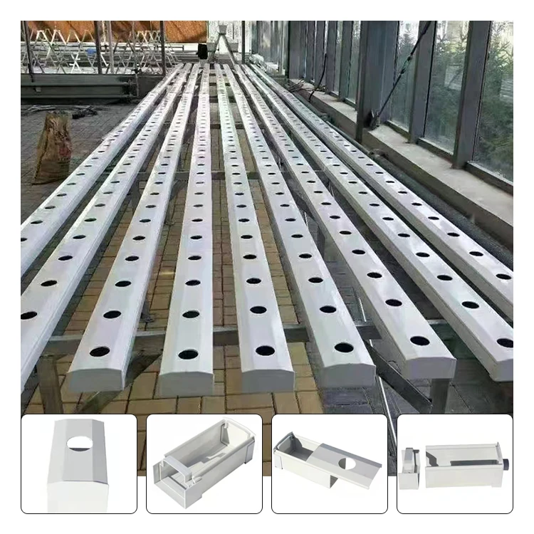 Hydroponic Nft Channel - Nft Hydrocultuur PVC Kanaalirrigatie en Sla