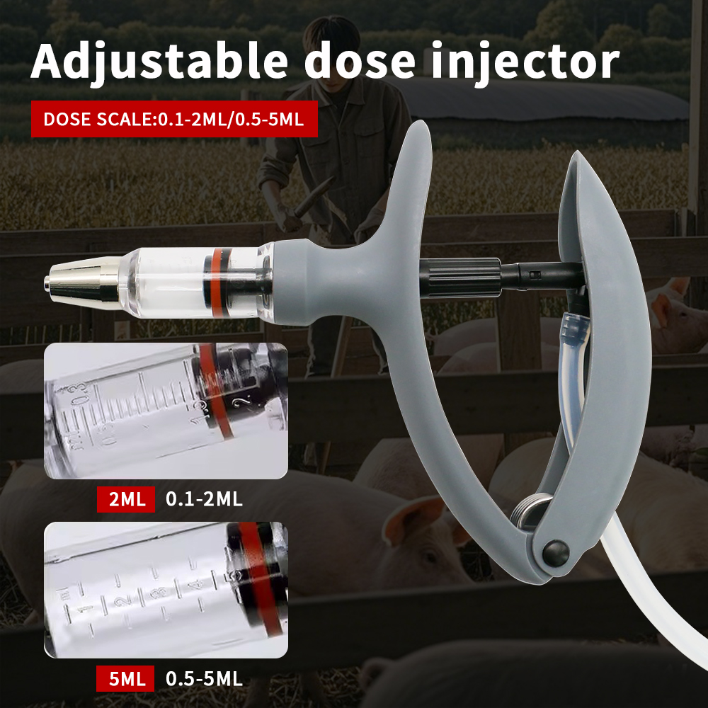 Veterinary Syringe Gun - 1 Pc 2 Ml/5 Ml Dier