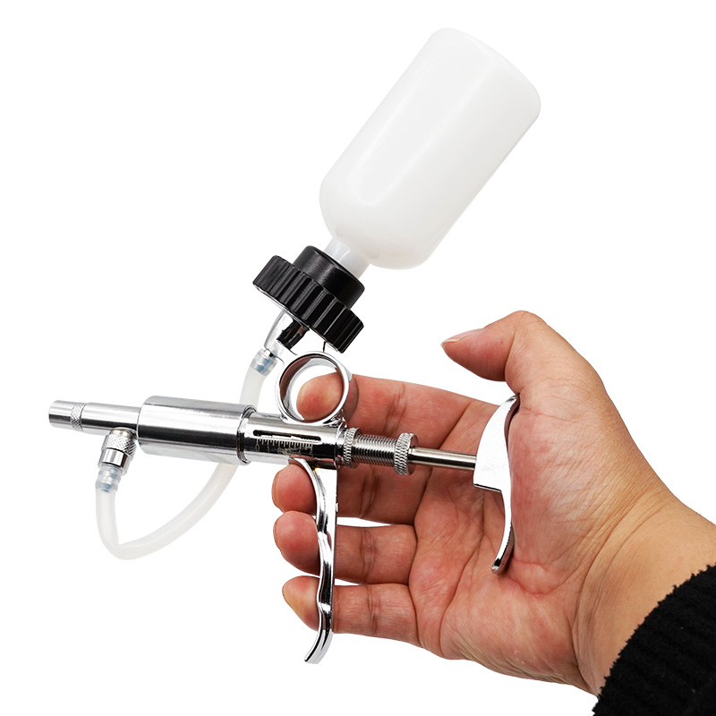 Veterinary Syringe Gun - 0.5-5Ml Continue Spuit gereedschap Metalen Automatische