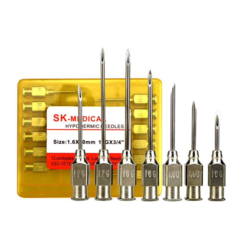 Veterinary Syringe Gun - 10 stks/dozen Boerderij Dieren Rvs Doseernaald