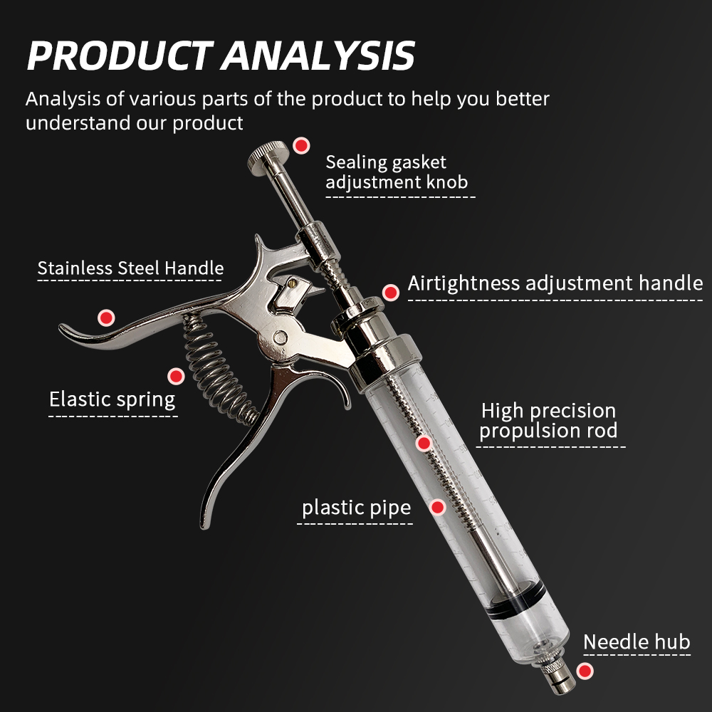 50 ml continue veespuit, verst - Veterinary Syringe Gun recensie en prijs