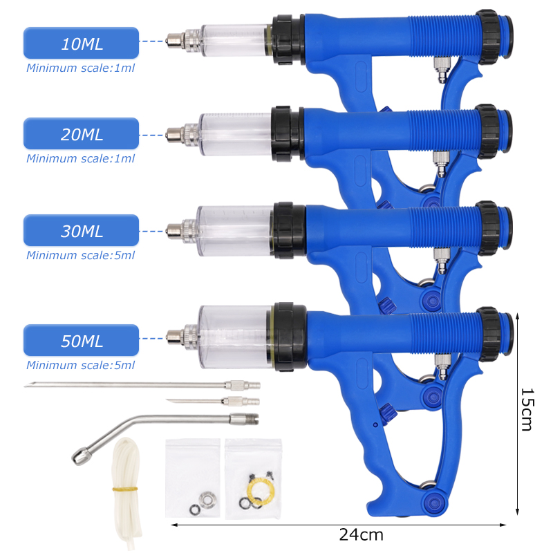 Veterinaire metalen voederpist - Veterinary Syringe Gun recensie en prijs