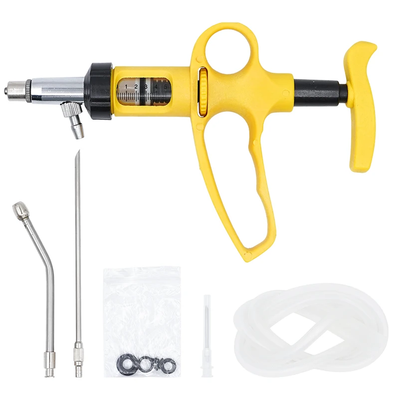 1 Set 5Ml/10Ml Verstelbare Con - Veterinary Syringe Gun recensie en prijs
