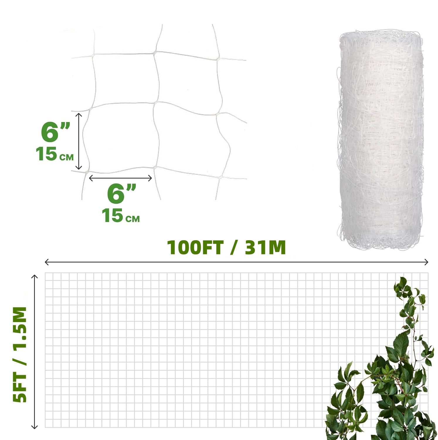 Plastic Trellis Netting 4x100f - Hydroponic Nft Channel recensie en prijs